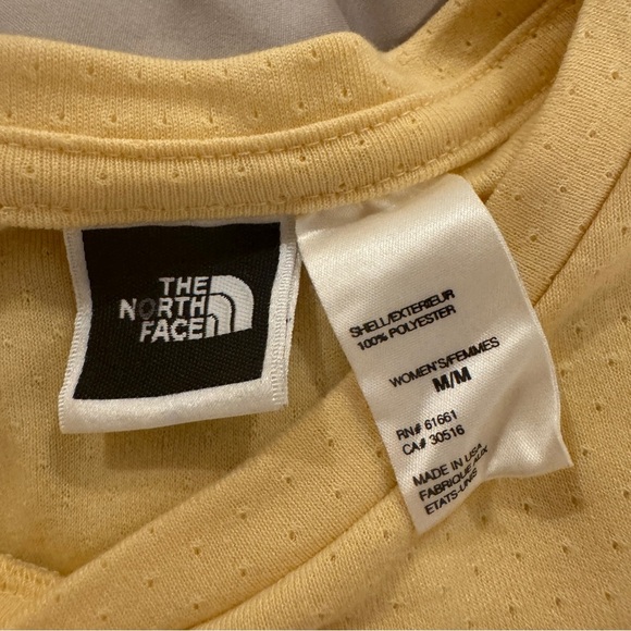 The North Face Women’s Yellow Dotted Crew Neck Shirt - Picture 4 of 5